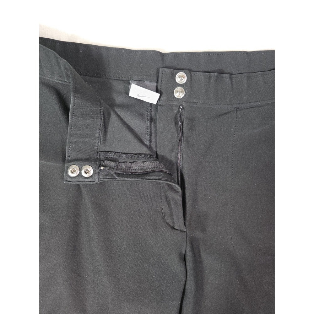 Nike Dri-FIT Stretch Wide Leg Pants Black Womens Size 6 Athletic Golf Career... - Picture 6 of 12